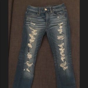American eagle ripped jeans